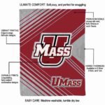 umass minutemen diagonal stripes red blanket new arrival