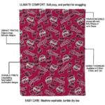 umass minutemen diehard fans red blanket best selling