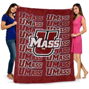umass minutemen fan pride red blanket fashion forward