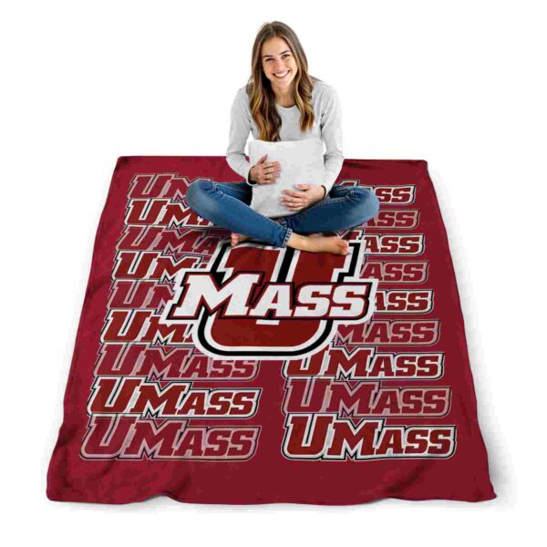 umass minutemen fan pride red blanket high quality