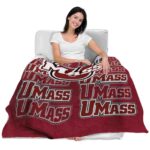 umass minutemen fan pride red blanket latest model