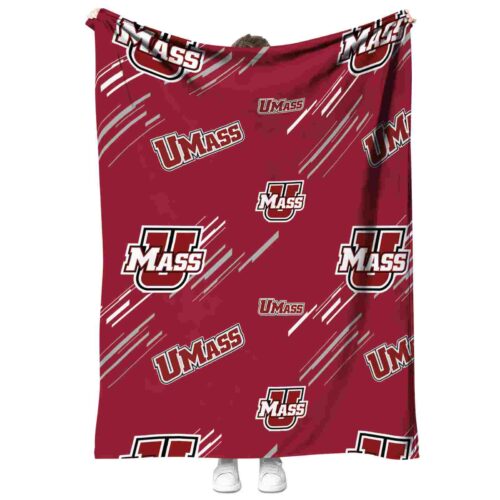 umass minutemen fan spirit red blanket best selling