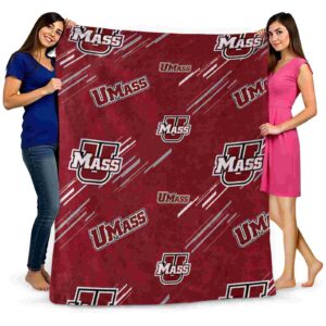 umass minutemen fan spirit red blanket fashion forward