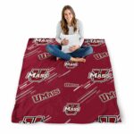umass minutemen fan spirit red blanket best selling