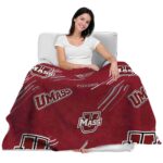 umass minutemen fan spirit red blanket best selling