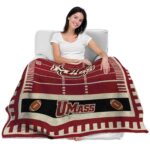 umass minutemen football field red blanket best selling