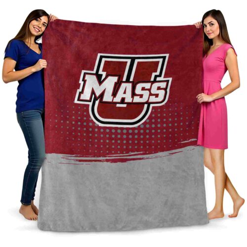umass minutemen gradient dots red blanket fashion forward