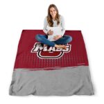 umass minutemen gradient dots red blanket best selling