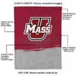 umass minutemen gradient dots red blanket best selling