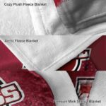 umass minutemen gradient dots red blanket best selling