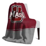 umass minutemen gradient dots red blanket best selling