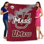 umass minutemen grunge texture red blanket best selling