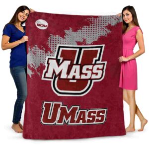 umass minutemen grunge texture red blanket fashion forward