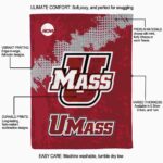 umass minutemen grunge texture red blanket best selling