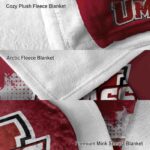 umass minutemen grunge texture red blanket best selling