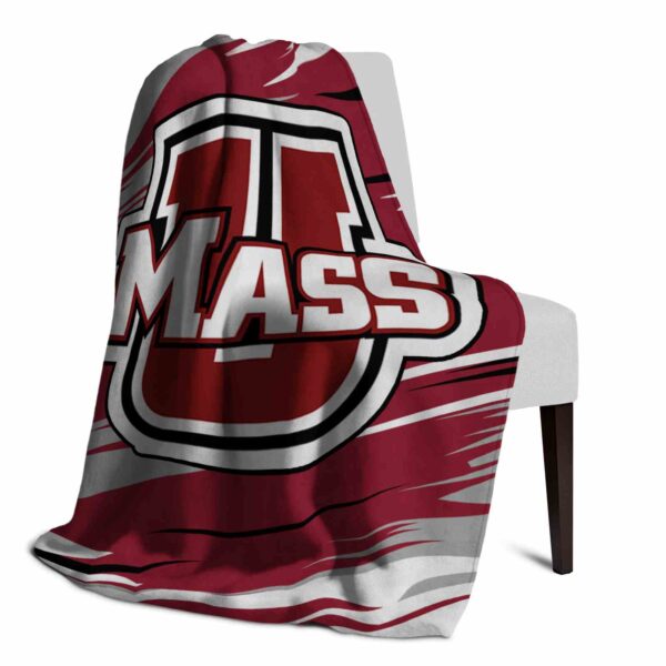 umass minutemen paint streaks red white blanket top rated