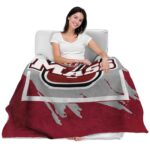 umass minutemen splatter effect red blanket best selling