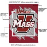 umass minutemen splatter effect red blanket best selling
