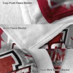 umass minutemen splatter effect red blanket best selling
