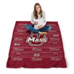 umass minutemen striped pattern red blanket best selling