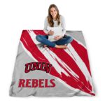 unlv rebels brushstrokes red white blanket best selling