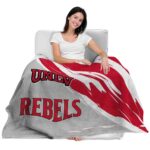 unlv rebels brushstrokes red white blanket best selling