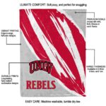 unlv rebels brushstrokes red white blanket best selling