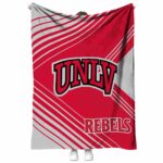 unlv rebels diagonal stripes red blanket best selling