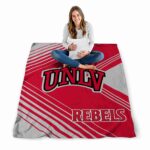unlv rebels diagonal stripes red blanket best selling
