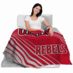 unlv rebels diagonal stripes red blanket best selling