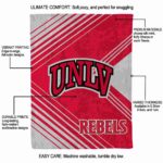 unlv rebels diagonal stripes red blanket best selling