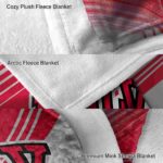 unlv rebels diagonal stripes red blanket best selling