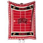 unlv rebels football field red blanket best selling