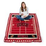 unlv rebels football field red blanket best selling
