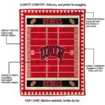 unlv rebels football field red blanket best selling