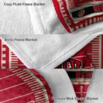 unlv rebels football field red blanket best selling