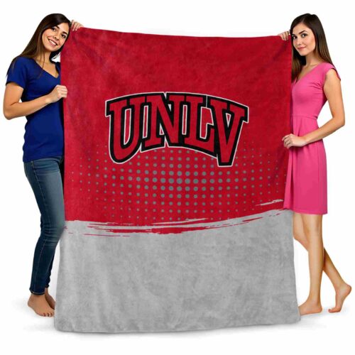 unlv rebels gradient dots red blanket fashion forward