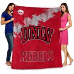 unlv rebels grunge texture red blanket best selling