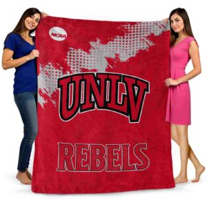 unlv rebels grunge texture red blanket fashion forward