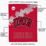 unlv rebels grunge texture red blanket best selling