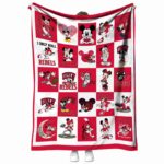 unlv rebels mickey minnie red white blanket best selling