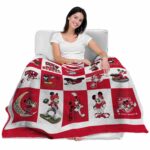 unlv rebels mickey minnie red white blanket best selling