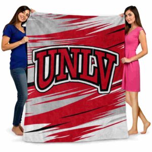 unlv rebels paint streaks red white blanket fashion forward