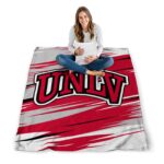 unlv rebels paint streaks red white blanket high quality