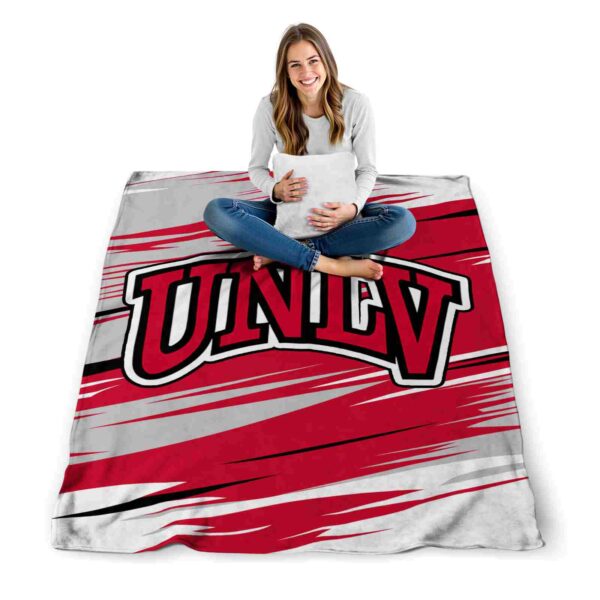 unlv rebels paint streaks red white blanket high quality