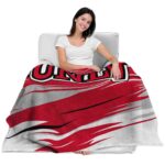 unlv rebels paint streaks red white blanket latest model