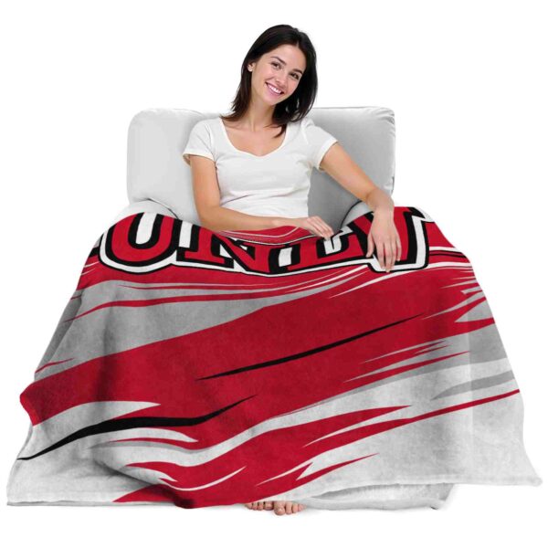 unlv rebels paint streaks red white blanket latest model