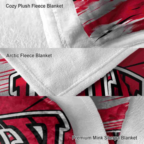 unlv rebels paint streaks red white blanket premium grade