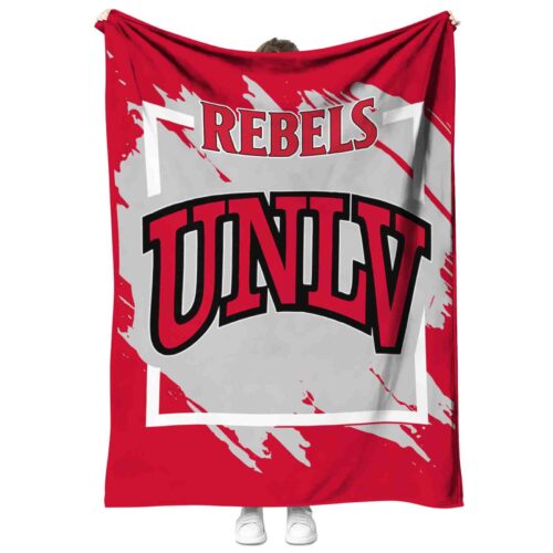 unlv rebels splatter effect red blanket best selling