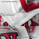 unlv rebels splatter effect red blanket best selling